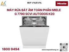 Máy rửa bát âm tủ Miele - G 7790 SCVi AutoDos K20 - Sấy Ngưng Tụ - Tự động hé mở cửa